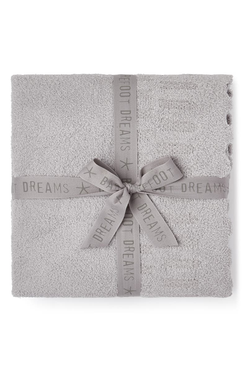 Barefoot Dreams<sup>®</sup> CozyChic<sup>®</sup> Textured Throw Blanket, Main, color, Oyster