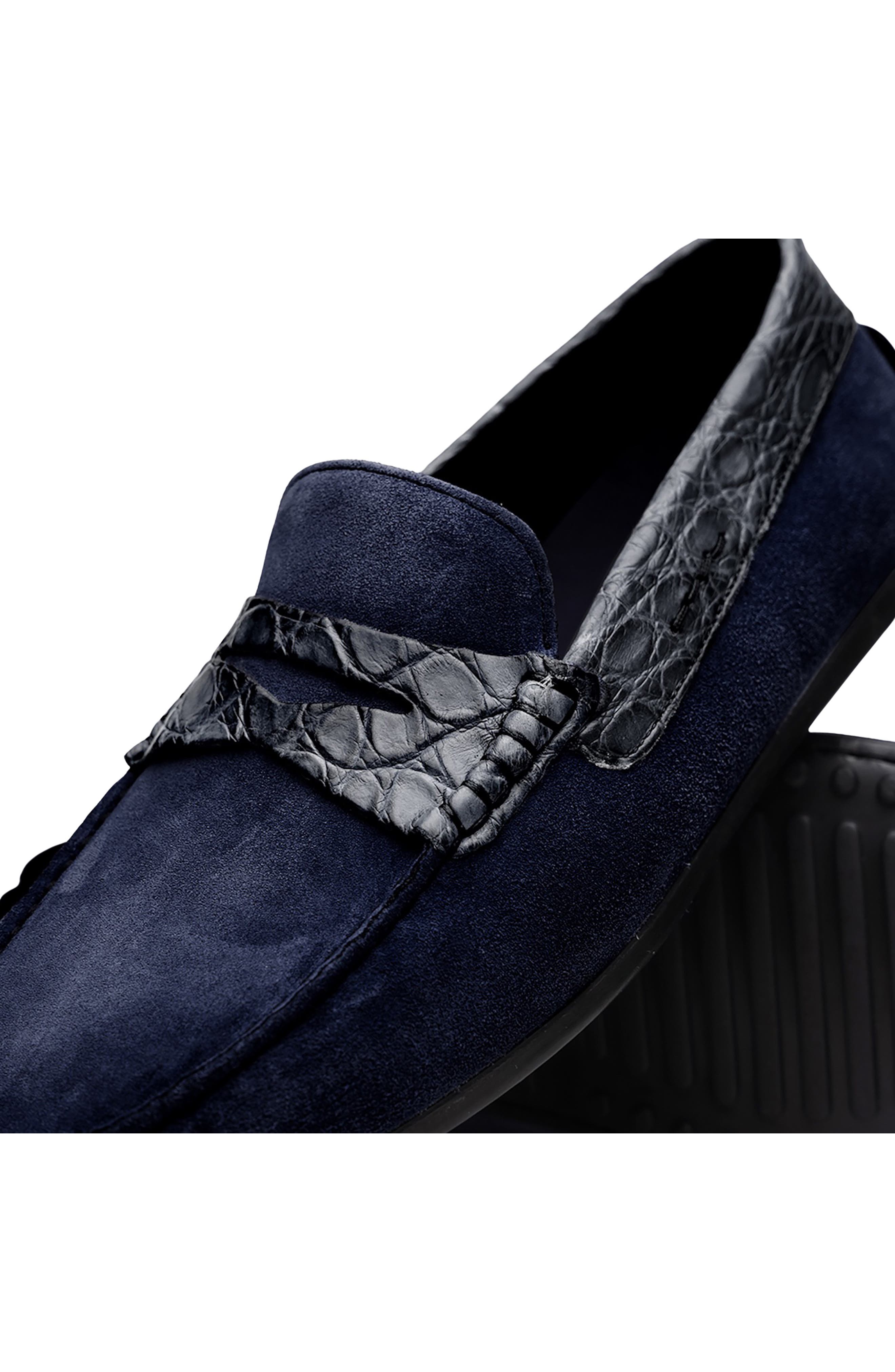 Monza Driving Loafer, Alternate, color, NAVY