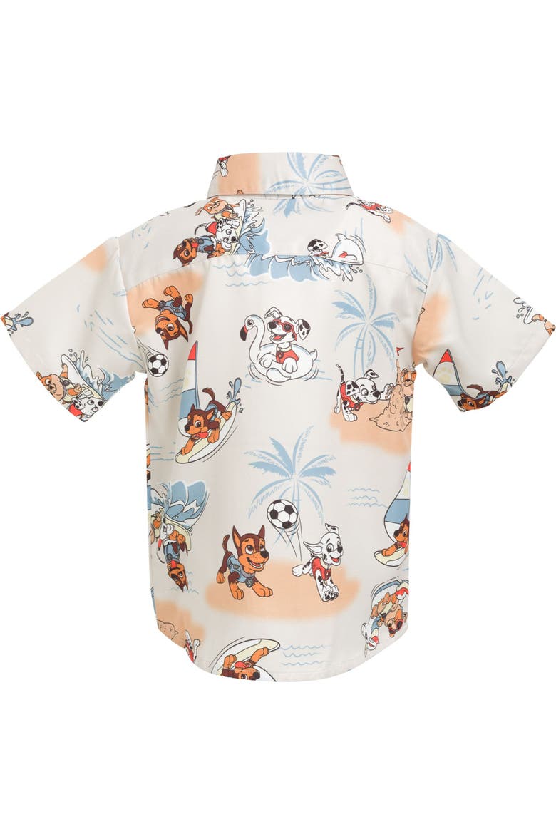 Hawaiian Button-Down Shirt, Alternate, color, Sunset Marshall Zuma