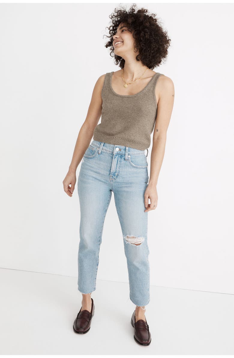 Madewell The Perfect High Waist Tapered Jeans, Alternate, color, 