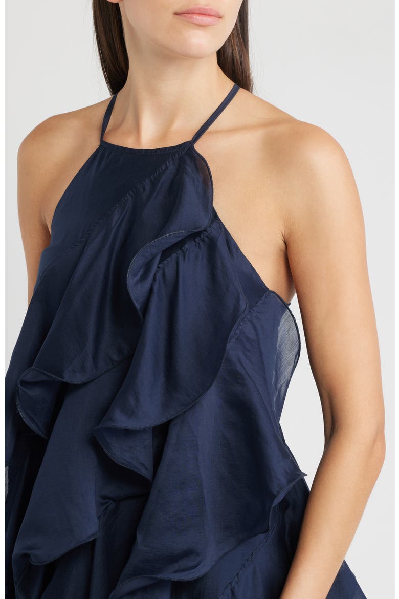 Aileen Tiered Minidress, Alternate, color, NAVY