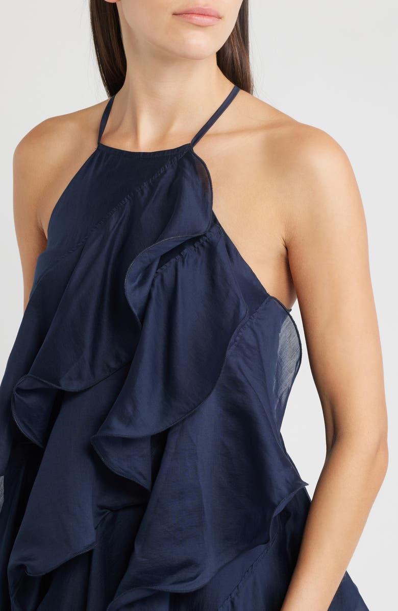 CIEBON Aileen Tiered Minidress, Alternate, color, Navy