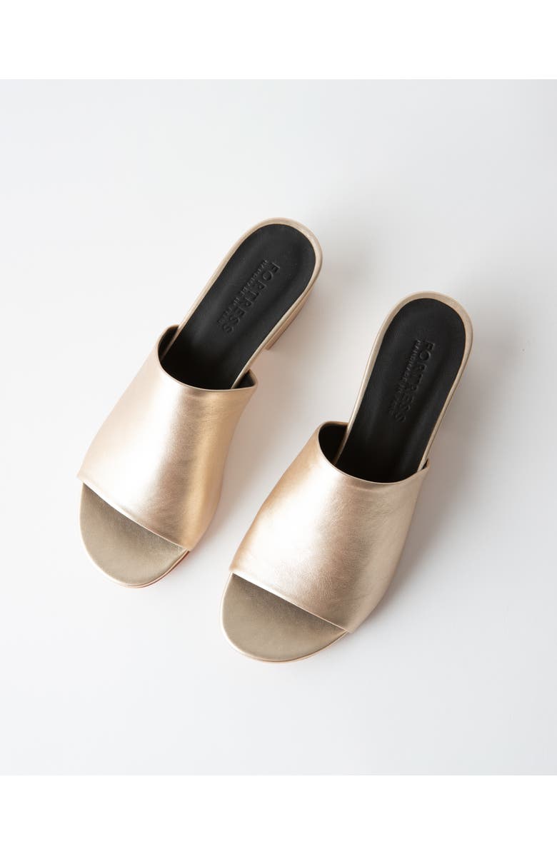 Fortress Rachel Block Heel Sandal, Alternate, color, Champagne Nappa