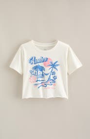 Treasure & Bond Kids' Crop Cotton Graphic T-Shirt