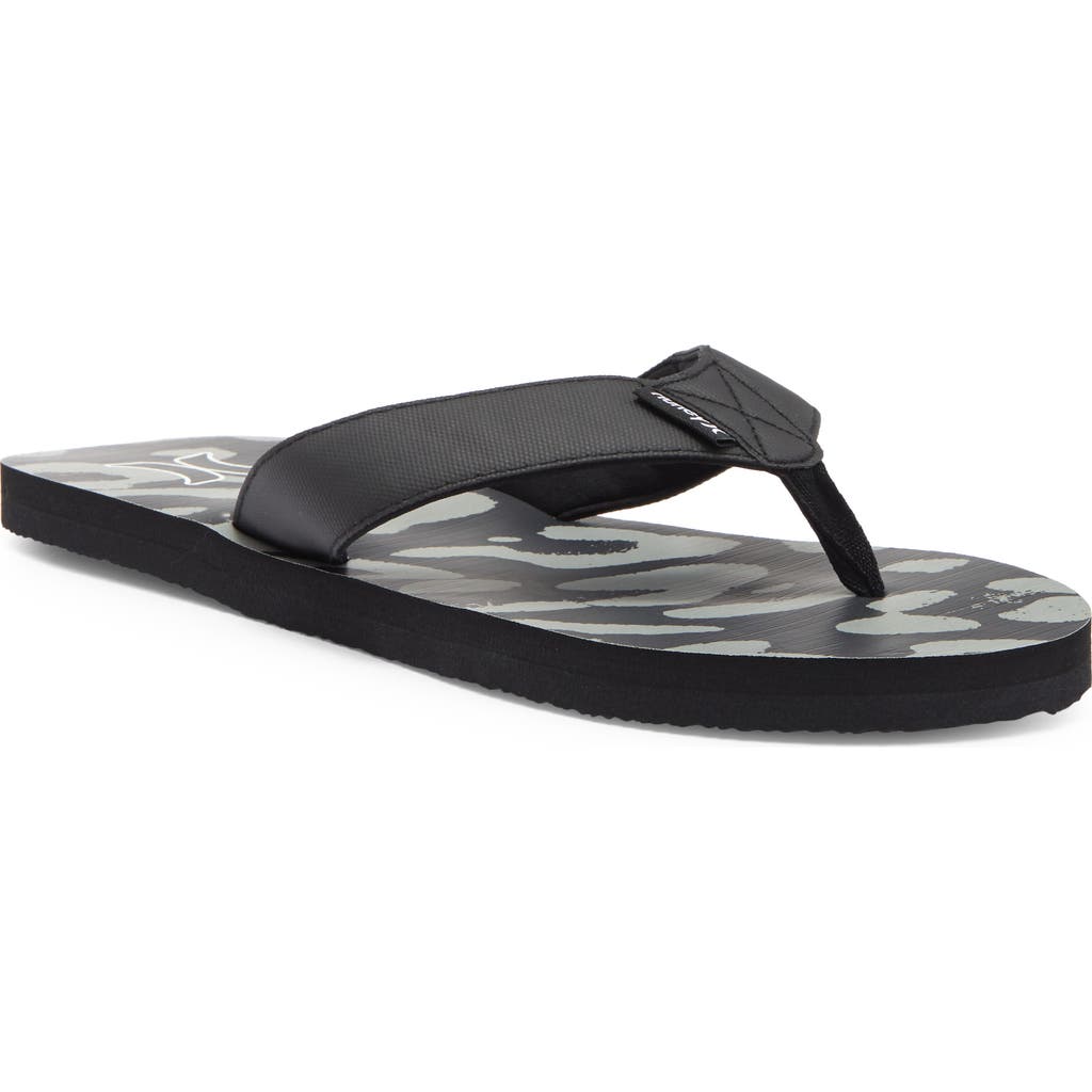 Hurley Layback Flip Flop In Black Combo