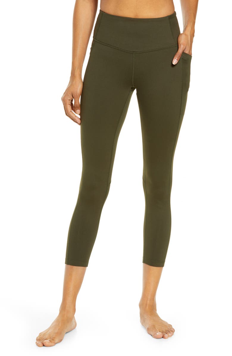 Zella Live In High Waist Pocket 7/8 Leggings, Main, color,