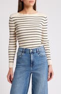French Connection Stripe Rib Top