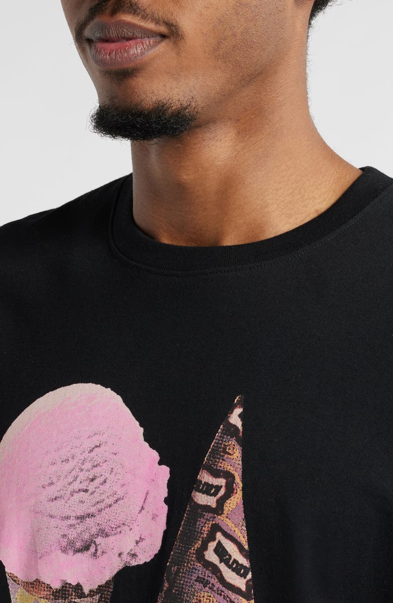 ICECREAM They Were Cones Graphic T-Shirt, Alternate, color, Black