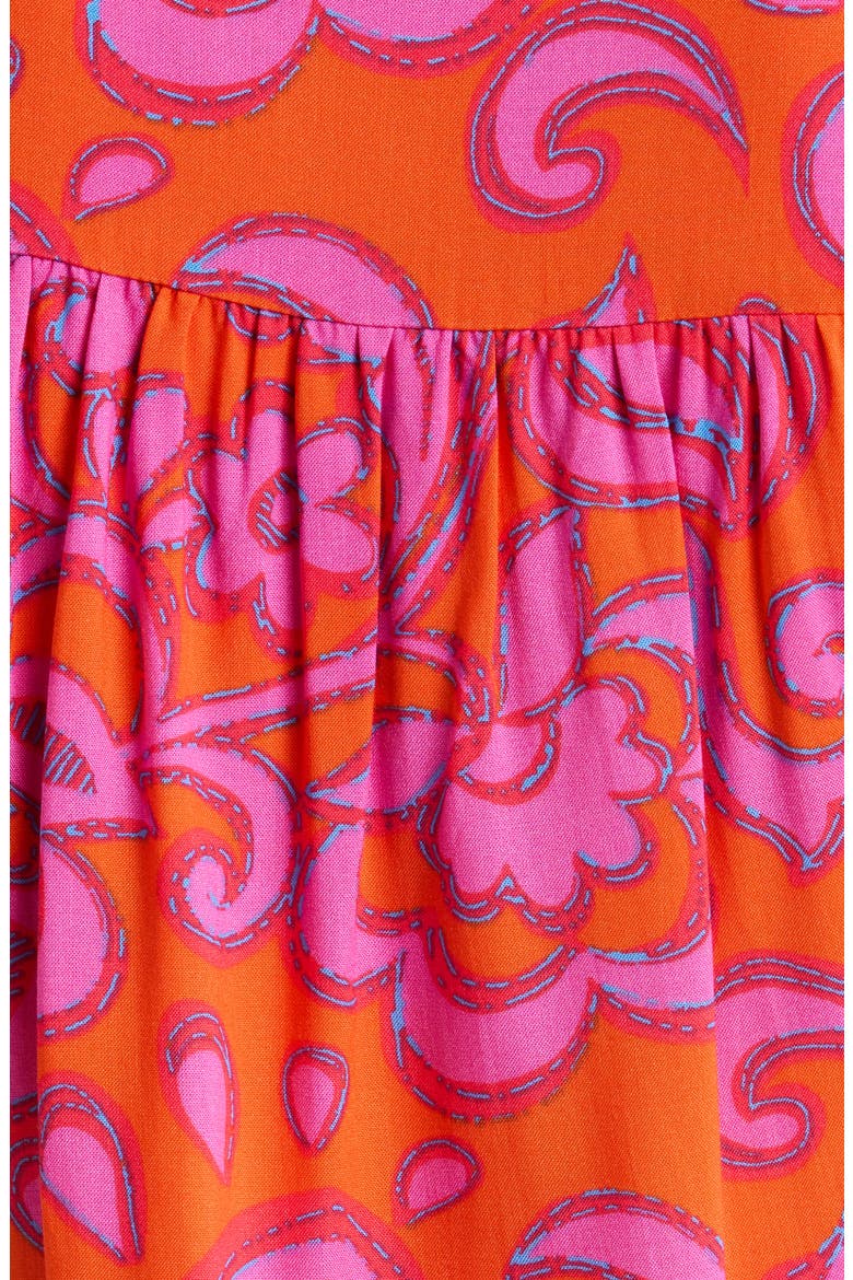 Marinda Floral Mivie Top, Alternate, color, ORANGE-FUCHSIA