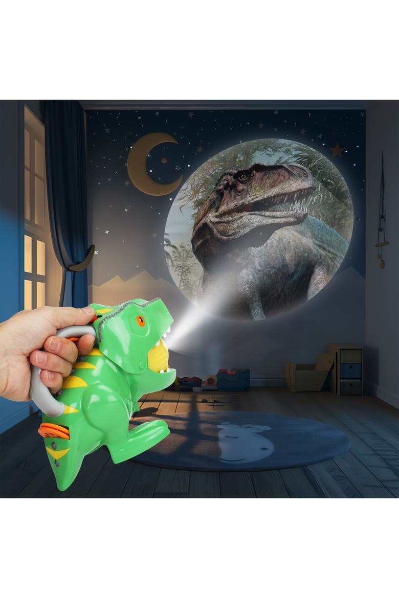 Dino Flashlight & Projector with 3 Projector Discs & 24 Color Images, Alternate, color, Multicolored
