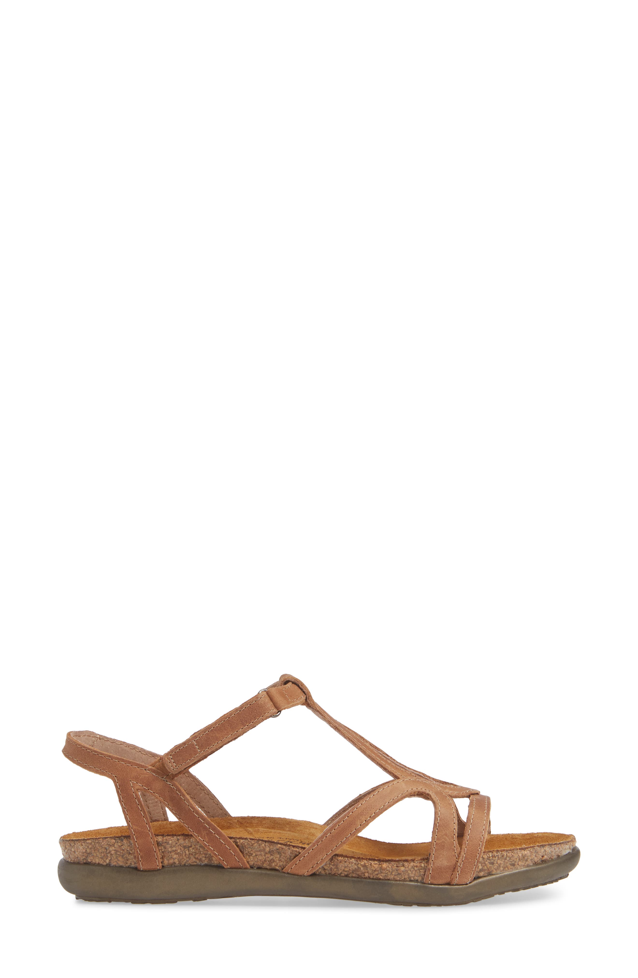 Dorith Sandal, Alternate, color, LATTE BROWN LEATHER