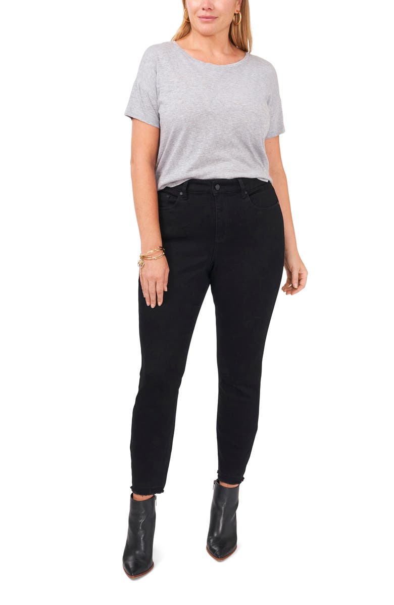 Vince Camuto Fray Hem Skinny Jeans, Alternate, color,