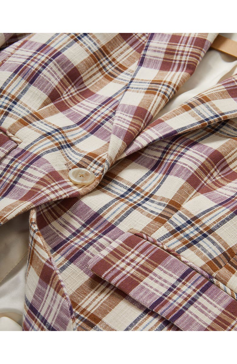 Veronica Beard Tyra Plaid Dickey Jacket, Alternate, color, Orchid Haze Multi