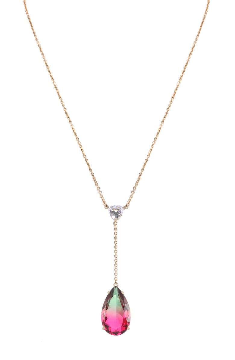 Nina Teardrop Y-Shape Necklace, Main, color, 