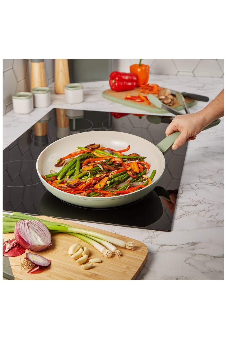 Leo Balance 12-Inch Frying Pan, Alternate, color, SAGE