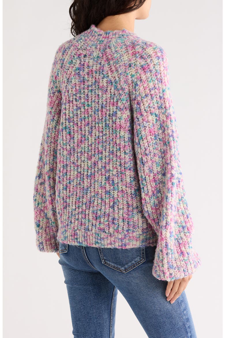 Flat Thin Gauge Knit Sweater, Alternate, color, PURPLE