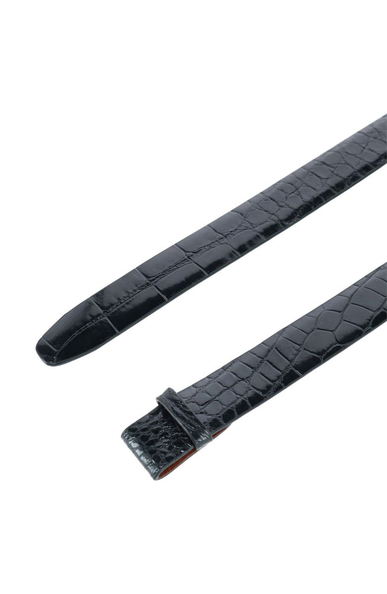 Trafalgar Genuine Alligator 30mm Compression Belt Strap, Alternate, color, 