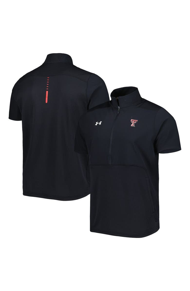 Under Armour Men's Under Armour Black Texas Tech Red Raiders Motivate 2.0 Half-Zip Jacket, Main, color,