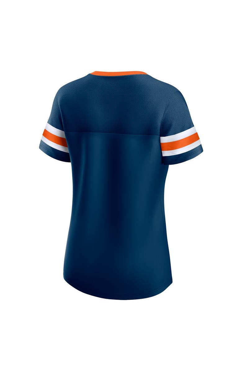 FANATICS Women's Fanatics Navy Chicago Bears Original State Lace-Up T-Shirt, Alternate, color, Navy