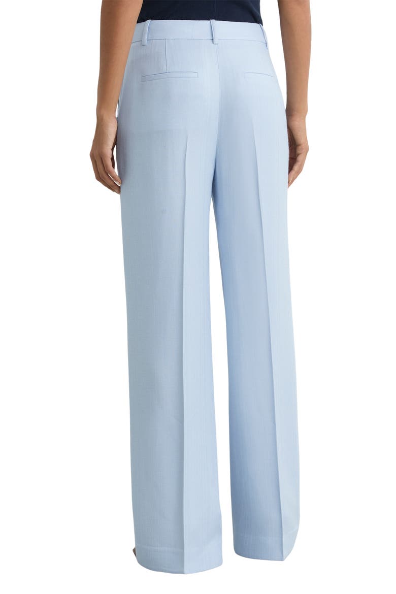 Magda Pleated Flared Pants, Alternate, color, BLUE