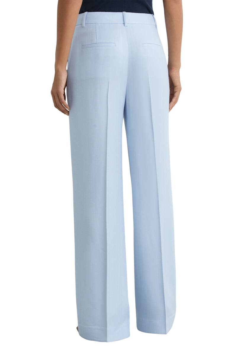 Reiss Magda Pleated Flared Pants, Alternate, color, Blue