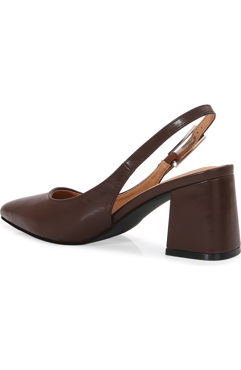 BERNESS Pointed Toe Slingback Pump, Alternate, color, Brown