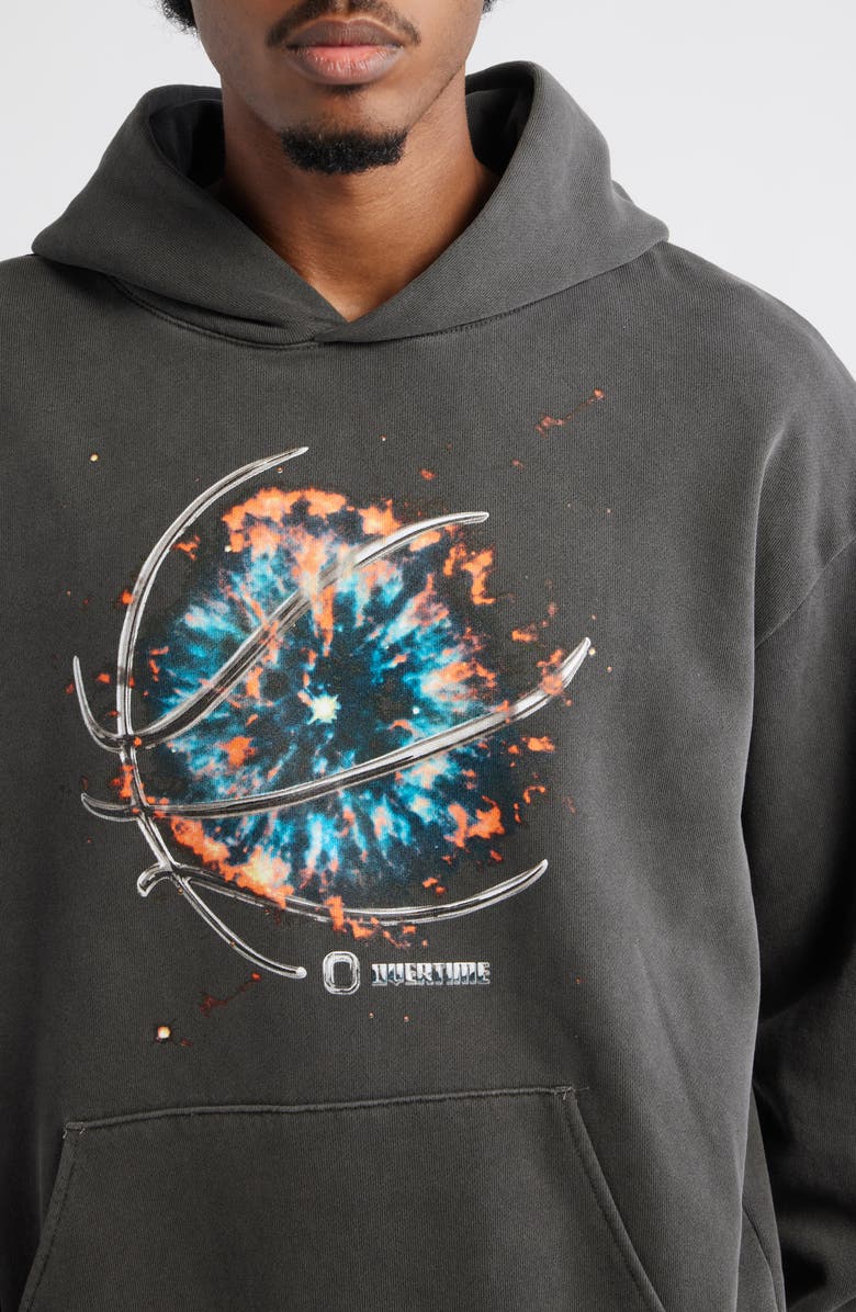 OVERTIME ChromeTeam Graphic Ball Print Hoodie, Alternate, color, Black