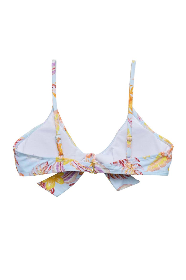 Women's Bow Front Sustainable Bikini Top, Alternate, color, Boho Tropical