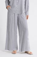 Splendid Stripe Palazzo Capri Pants
