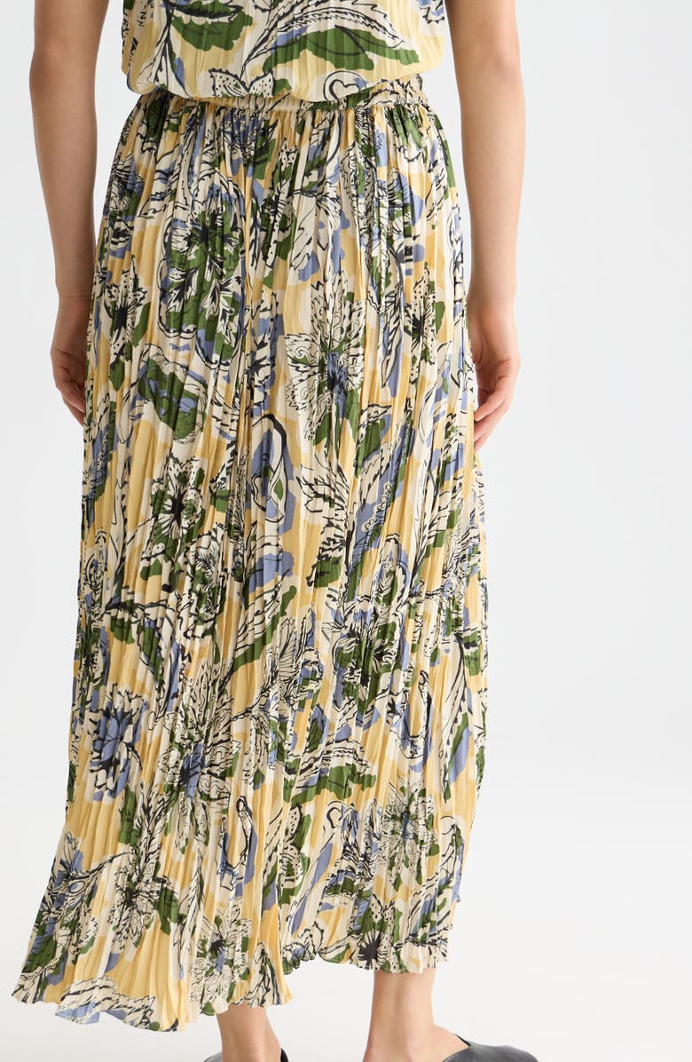 Scotch 
Soda Pleated Midi Skirt, Alternate, color, Lucky Bandana Multi Parsnip