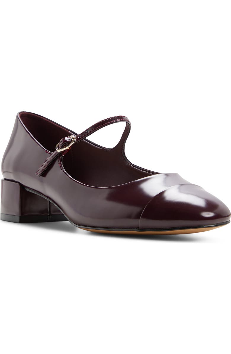 ALDO Decima Mary Jane Cap Toe Pump, Main, color, Burgundy