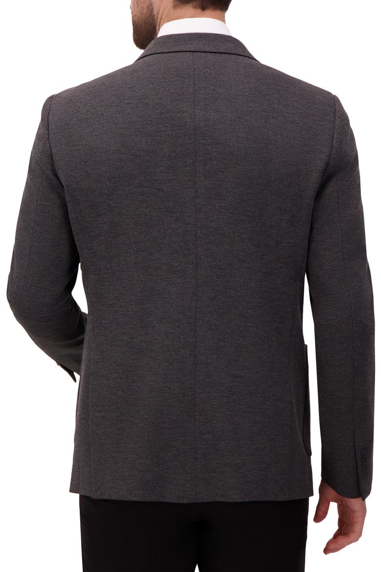 Charcoal Grey Mélange Comfort Knit Sport Coat, Alternate, color, CHARCOAL