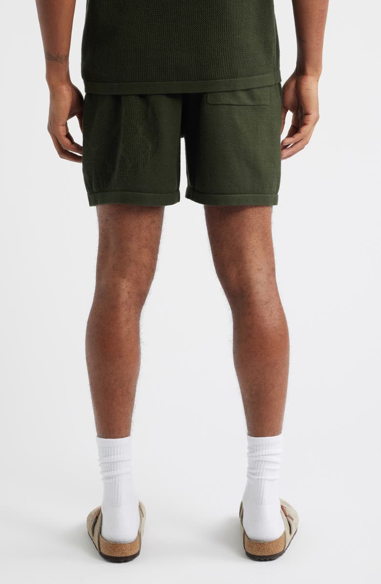 MAVRANS Pineapple Knit Shorts, Alternate, color, Green
