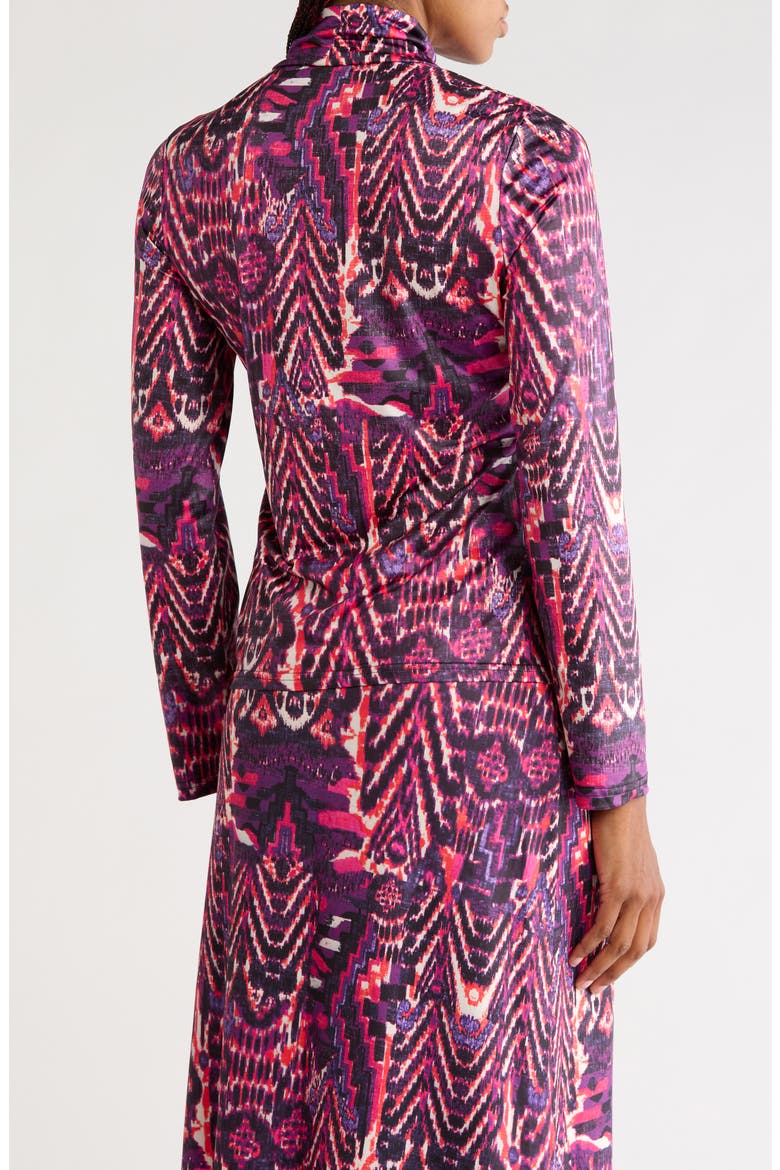 Lee Mock Neck Jersey Top, Alternate, color, ABSTRACT PRINT
