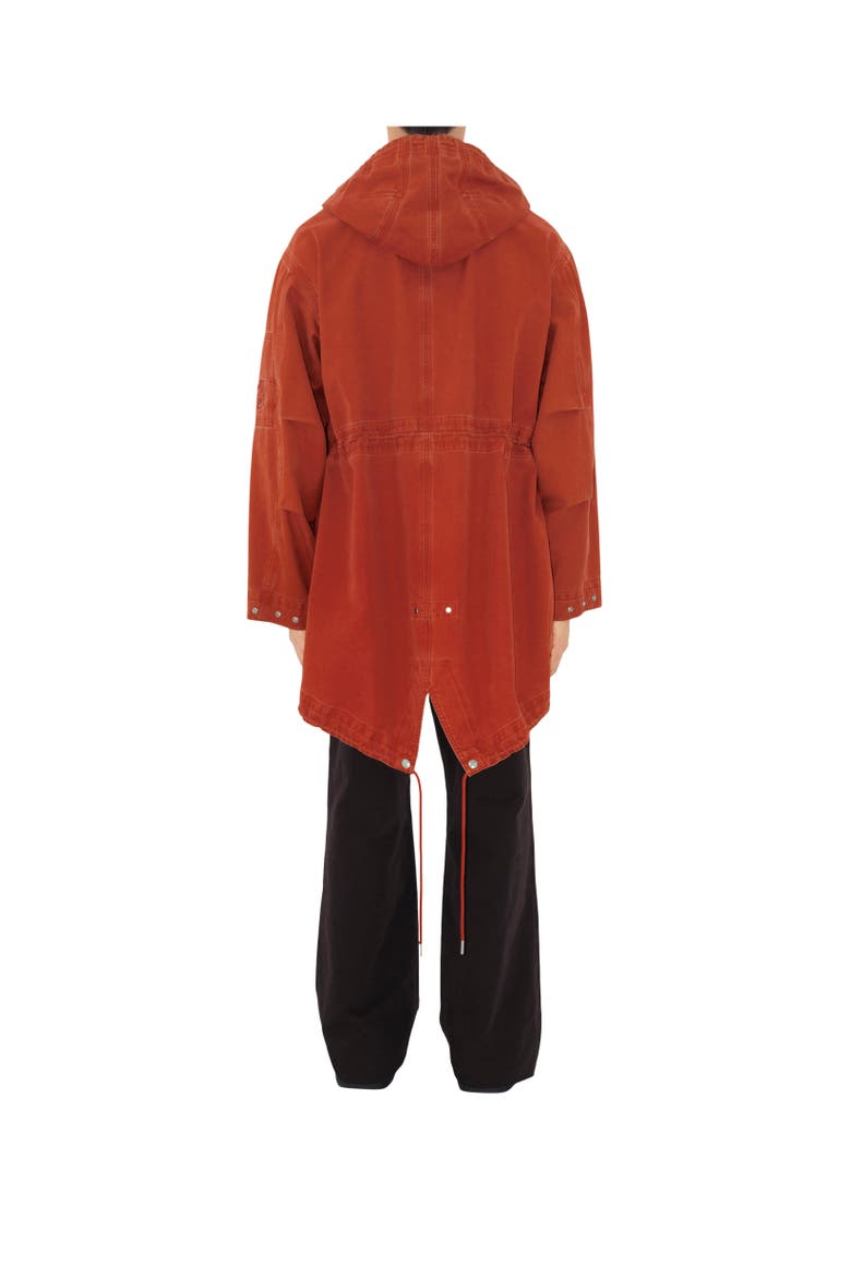 Bonded Cotton Parka, Alternate, color, Rust