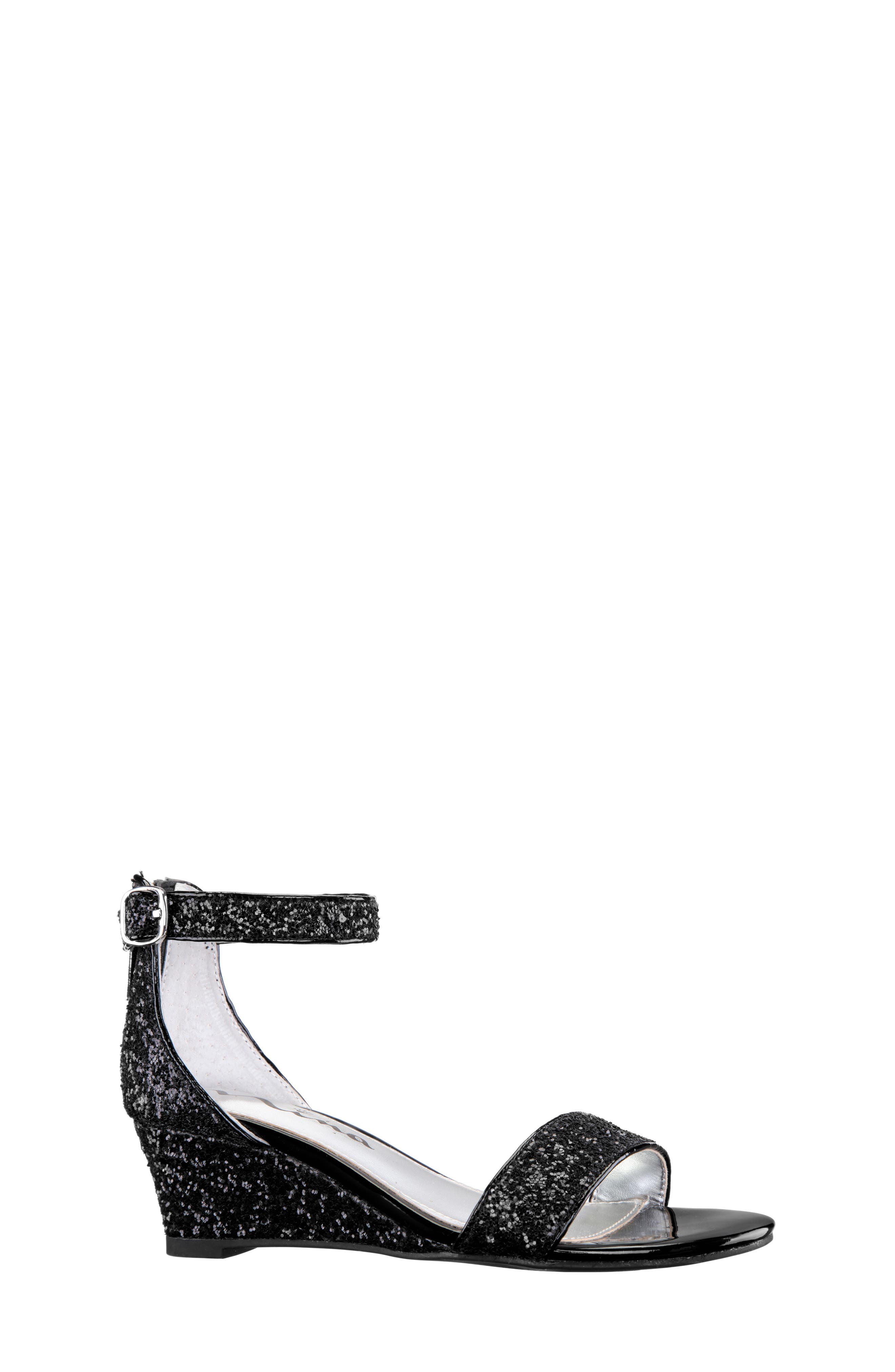 Nina Kristina Wedge Glitter Sandal, Main, color, 