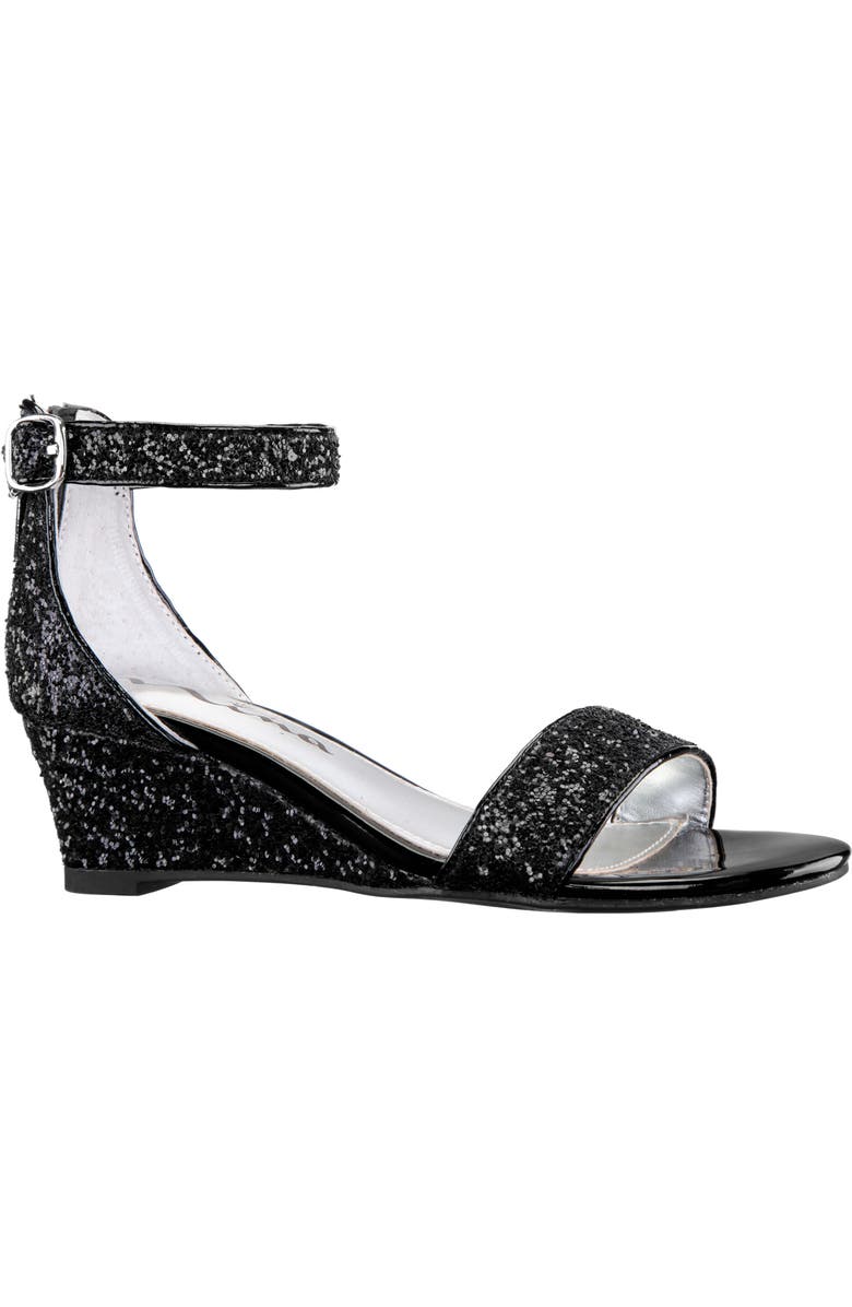 Nina Kristina Wedge Glitter Sandal, Main, color,
