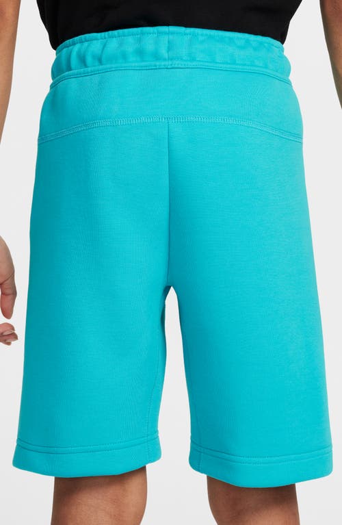 Nike Tech Fleece Big Kids' (boys') Shorts In Blue