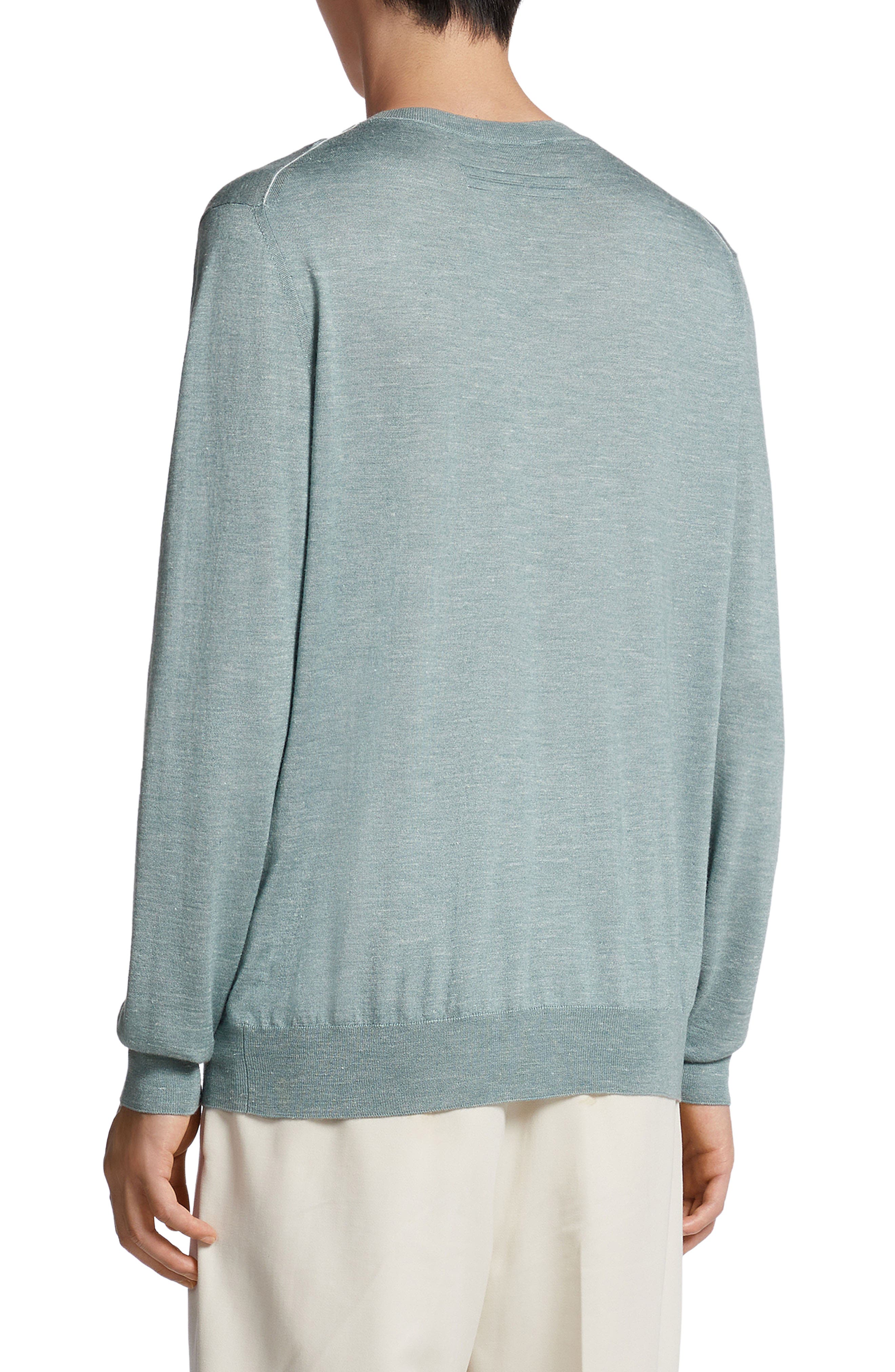 Crossover Silk Blend Crewneck Sweater - image 2