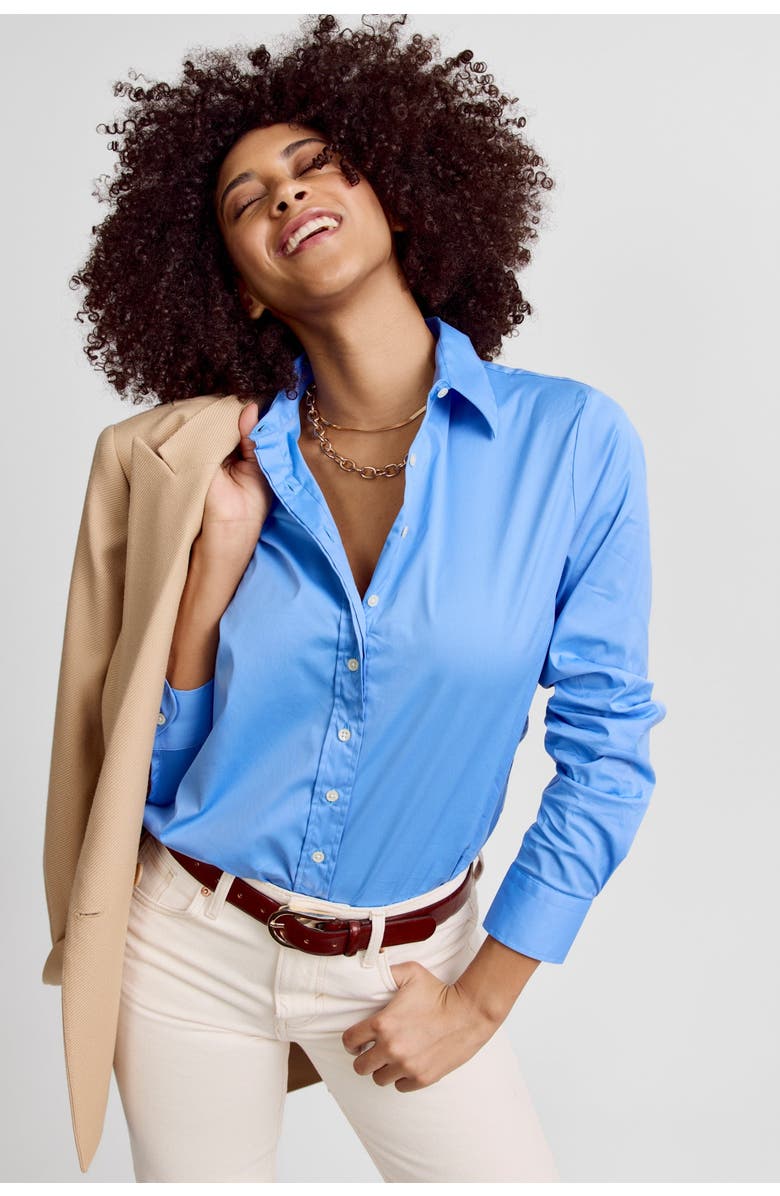 The Shirt by Rochelle Behrens The Icon Shirt, Alternate, color, French Blue