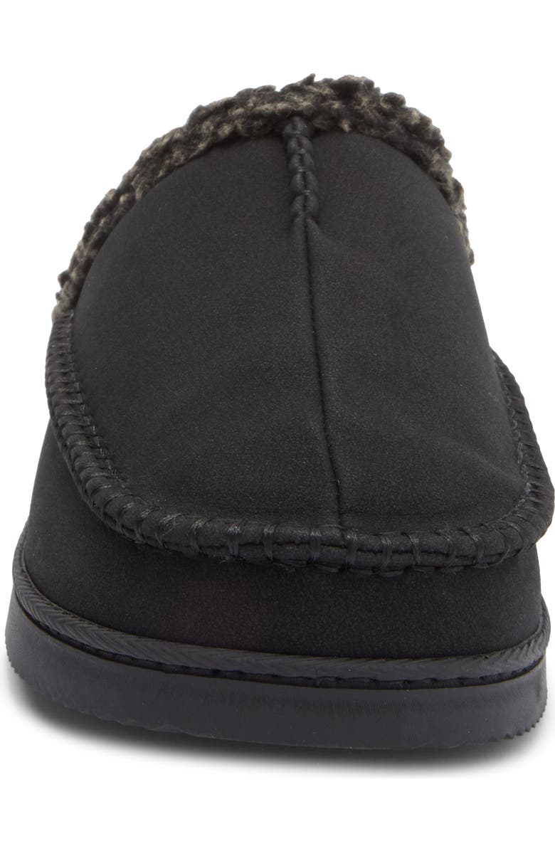 NORDSTROM RACK Keon Faux Shearling Clog, Alternate, color, Black