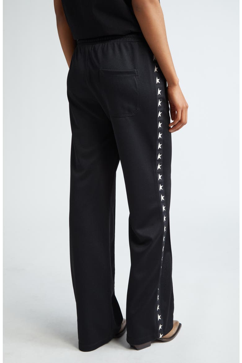 Dorotea Star Collection Logo Track Pants, Alternate, color, BLACK/ WHITE