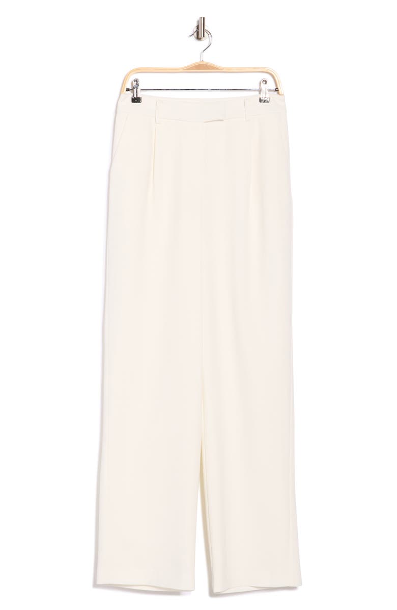 Simkhai Novia Pleated Straight Leg Pants, Alternate, color, Ivory