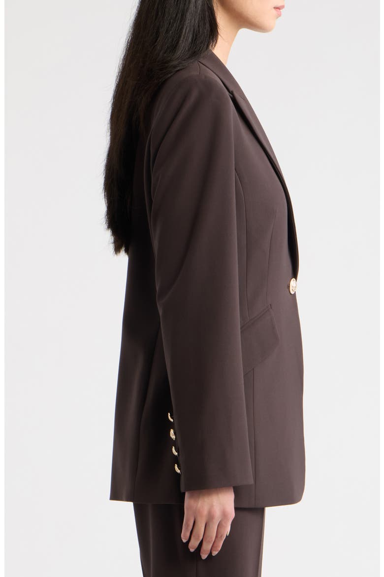 One-Button Blazer, Alternate, color, ESPRESSO