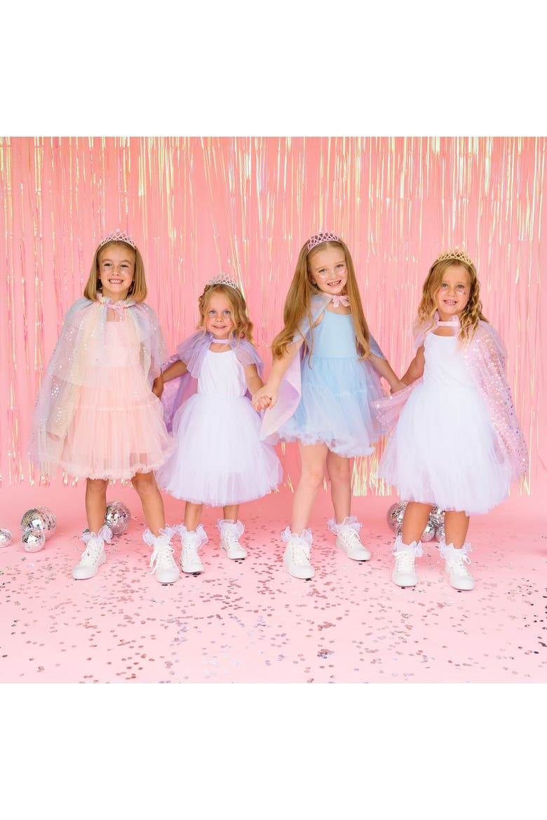 Rainbow Dream Sequin Cape, Alternate, color, Pink