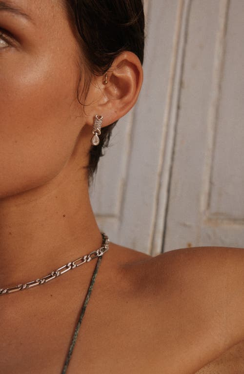 Luv Aj The Cannoli Stud Earrings In Silver