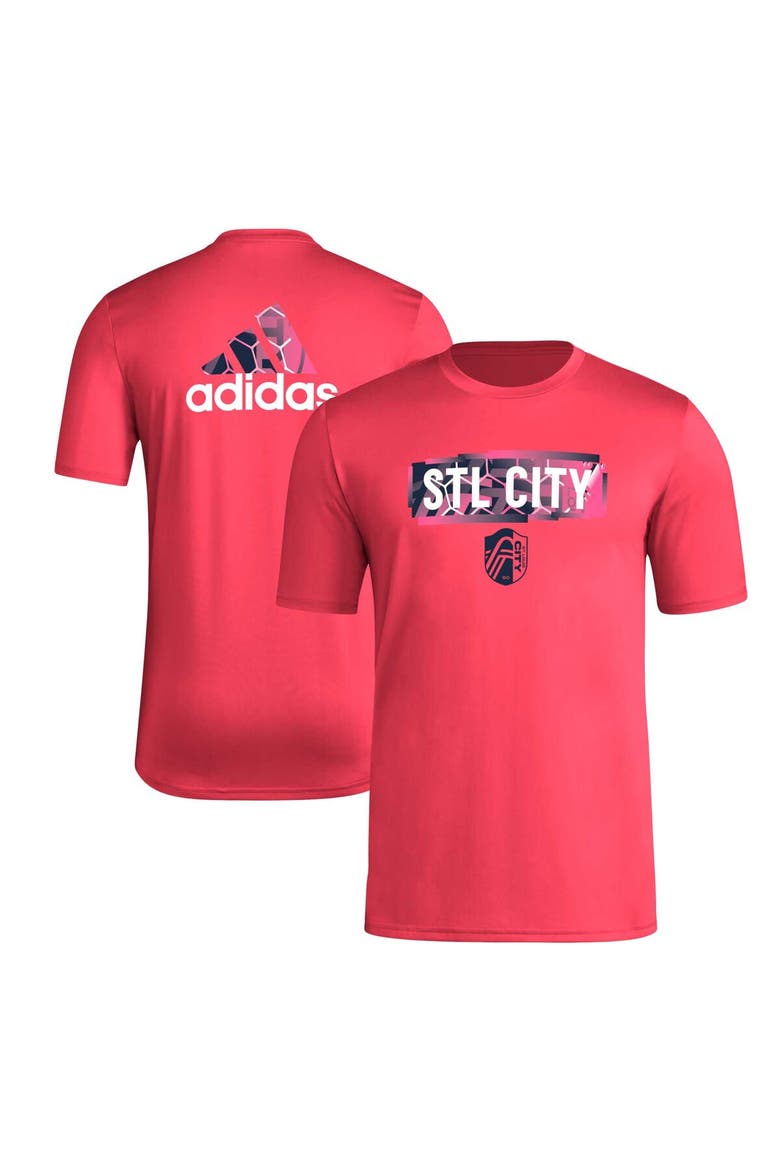 Men's adidas Red St. Louis City SC Local Pop AEROREADY T-Shirt, Alternate, color, Red