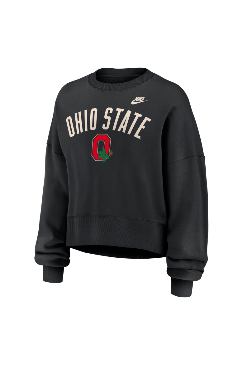 Women's Nike  Black Ohio State Buckeyes Legacy Fleece Sweatshirt, Alternate, color, Black