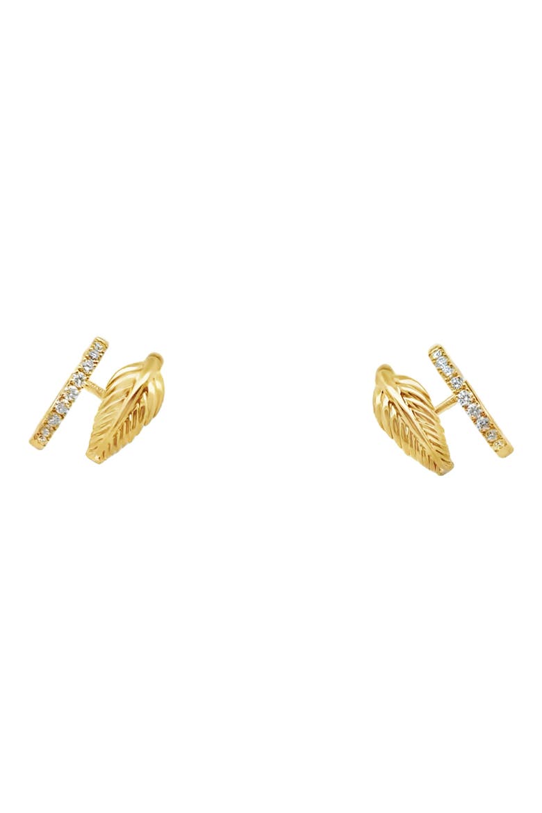 Bahia 18k Gold Diamond Climber Earrings, Main, color, YELLOW GOLD