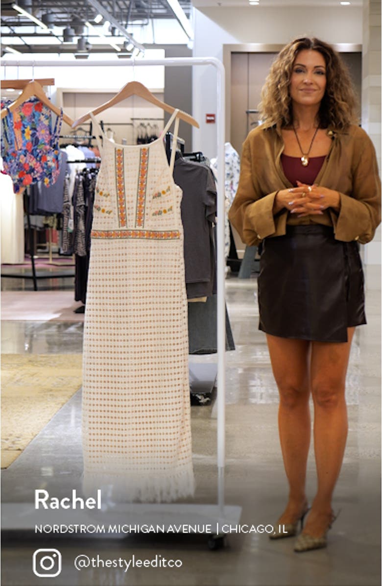 Lani Harvest Crochet Cover-Up Midi Dress, sales video thumbnail
